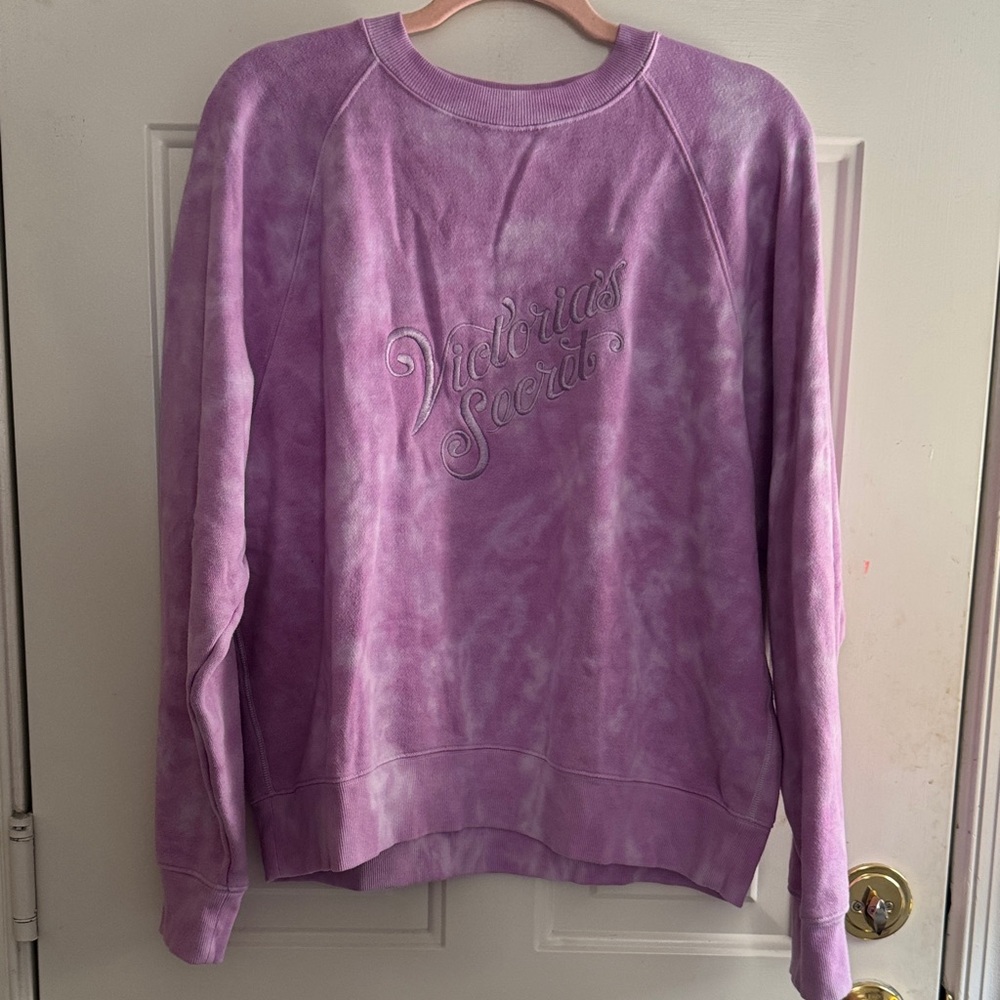 Victoria's Secret Lavender Tie-Dye Sweatshirt